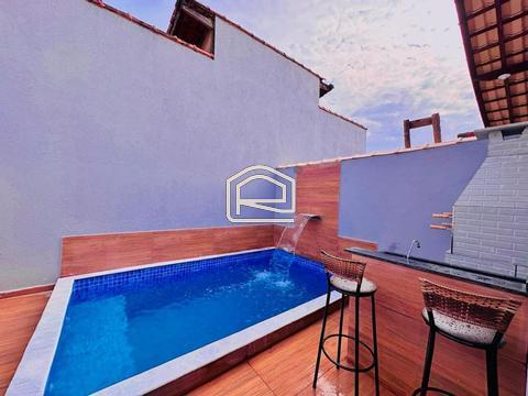 Casa à venda em Itanhaém, Balneário Tupy, com 2 quartos, com 60 m²